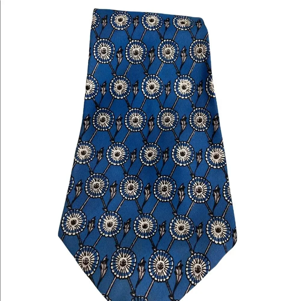 Vintage Van Heusen Van Cruise Blue Tie With Original Tags New Old Stock Rayon